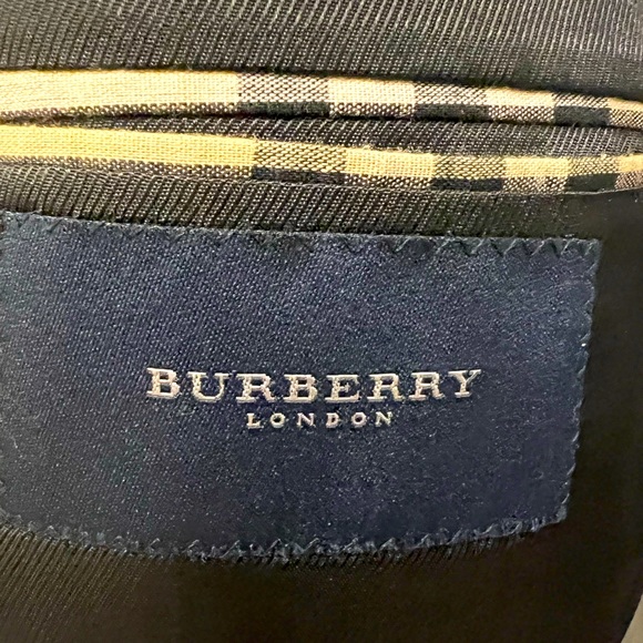 BURBERRY SPORT COAT BLAZER JACKET NAVY BLUE MEN 44S - Picture 10 of 10